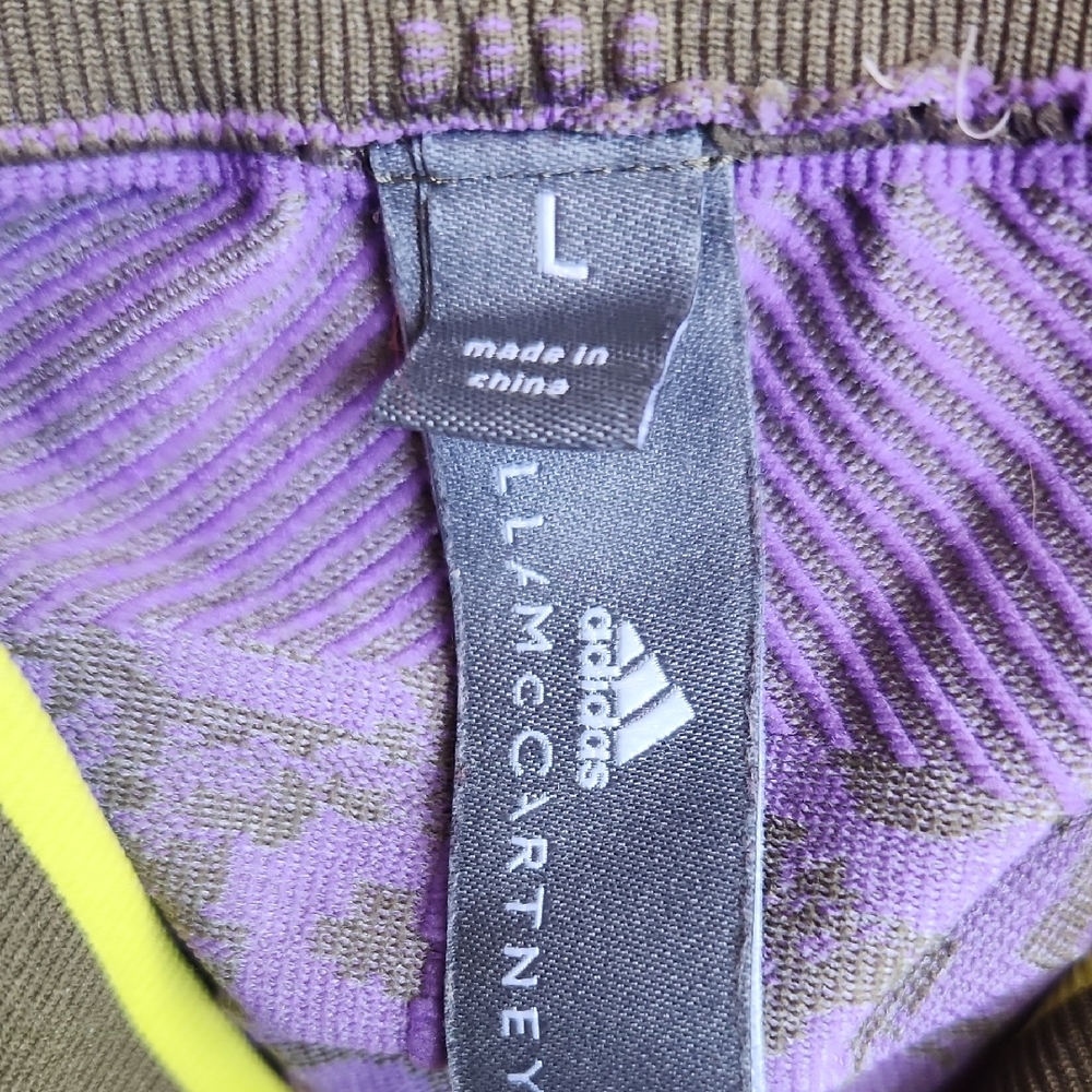 Adidas Stella McCartney Purple and Gray Leggings - Picture 3 of 9